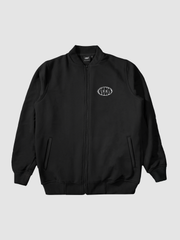 Bomber Jacket preto Weedz Apparel streetwear canábico