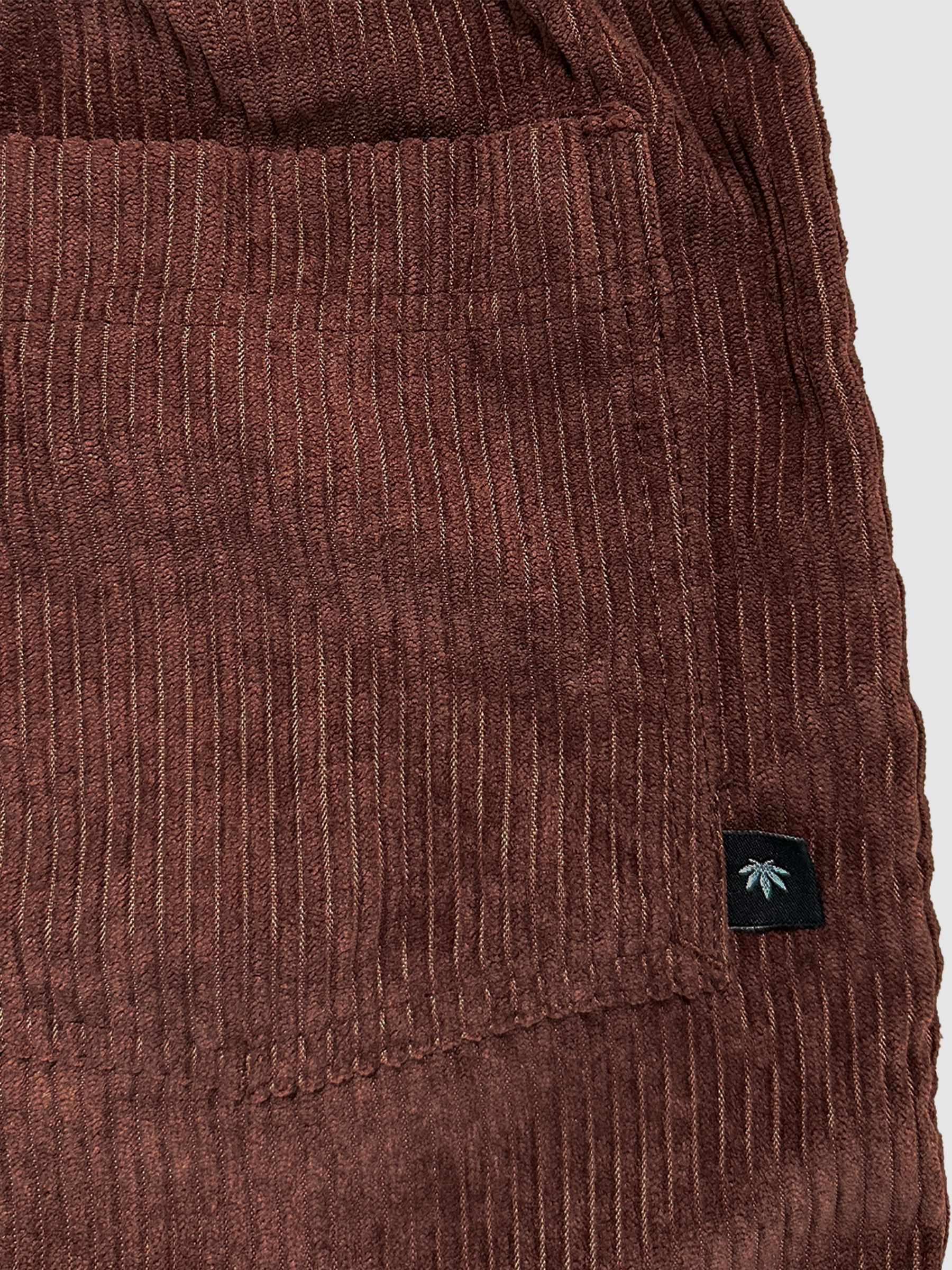 Walkshort Veludo Marrom