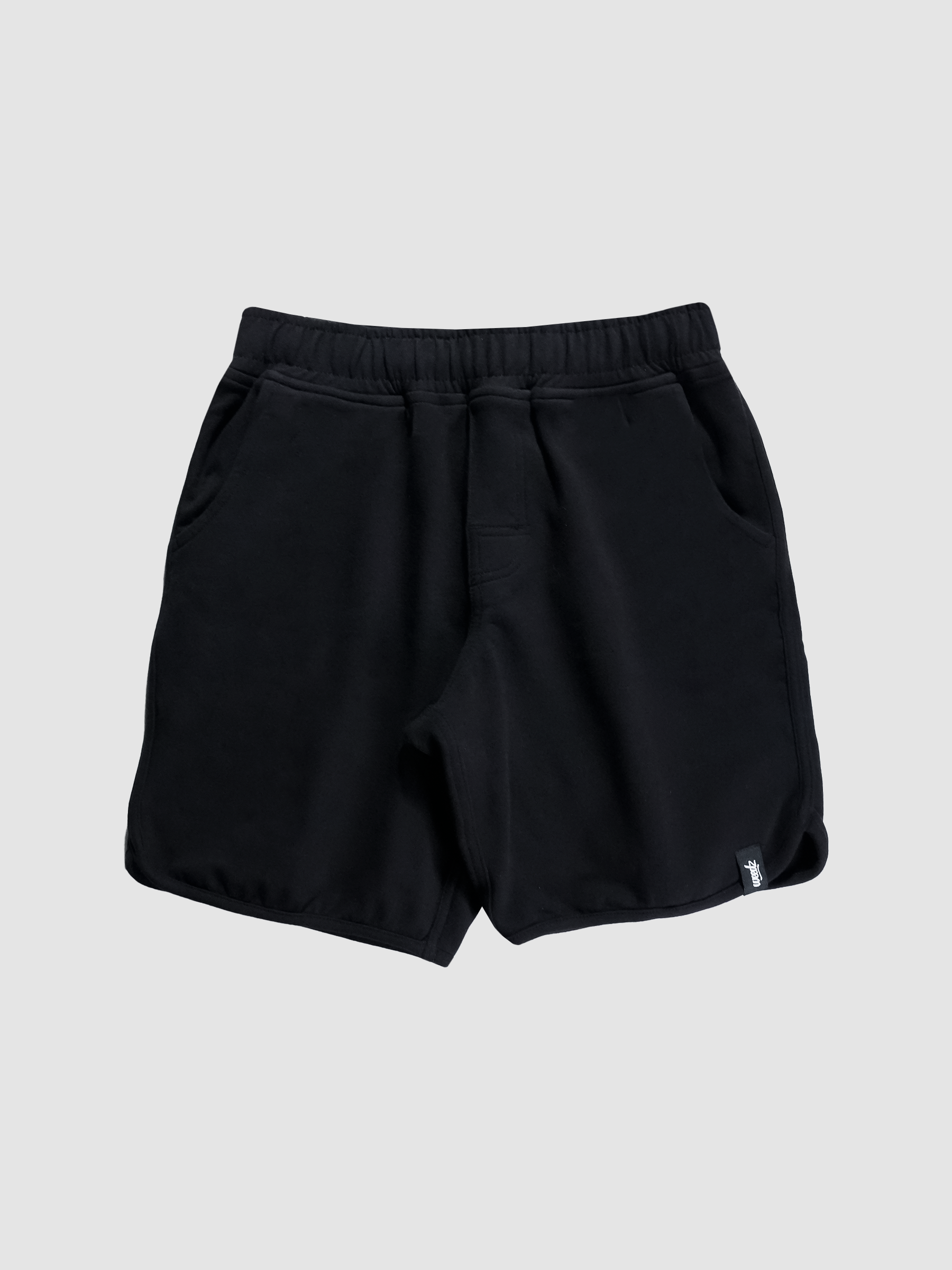 Walkshort Moletom Stretch Preto