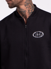 Bomber Jacket preto Weedz Apparel streetwear canábico