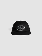 Boné Five Panel preto Weedz Apparel streetwear e beachwear