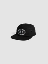 Boné Five Panel preto Weedz Apparel streetwear e beachwear