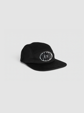 Boné Five Panel preto Weedz Apparel streetwear e beachwear
