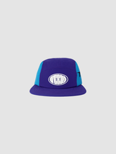 Boné Five Panel azul e roxo Weedz Apparel streetwear e beachwear