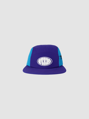 Boné Five Panel azul e roxo Weedz Apparel streetwear e beachwear
