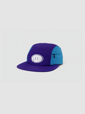 Boné Five Panel azul e roxo Weedz Apparel streetwear e beachwear