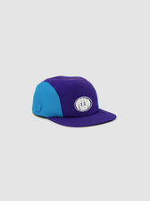 Boné Five Panel azul e roxo Weedz Apparel streetwear e beachwear