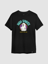 Camiseta preta Weedz Apparel streetwear e beachwear