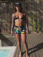 Hybrid short estampado Weedz Apparel streetwear e beachwear