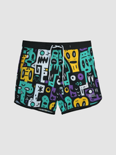 Hybrid Boardshort estampado Weedz Apparel streetwear e beachwear