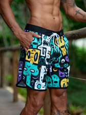 Hybrid Boardshort estampado Weedz Apparel streetwear e beachwear