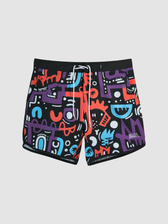 Hybrid Boardshort estampado Weedz Apparel streetwear e beachwear