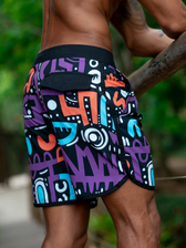 Hybrid Boardshort estampado Weedz Apparel streetwear e beachwear