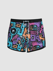 Hybrid Boardshort estampado Weedz Apparel streetwear e beachwear