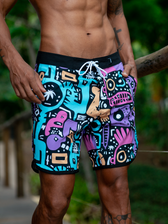 Hybrid Boardshort estampado Weedz Apparel streetwear e beachwear