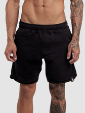 Walkshort Moletom Stretch Preto